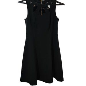 Eliza J Cutout Fit and Flare Sleeveless Mini Dress